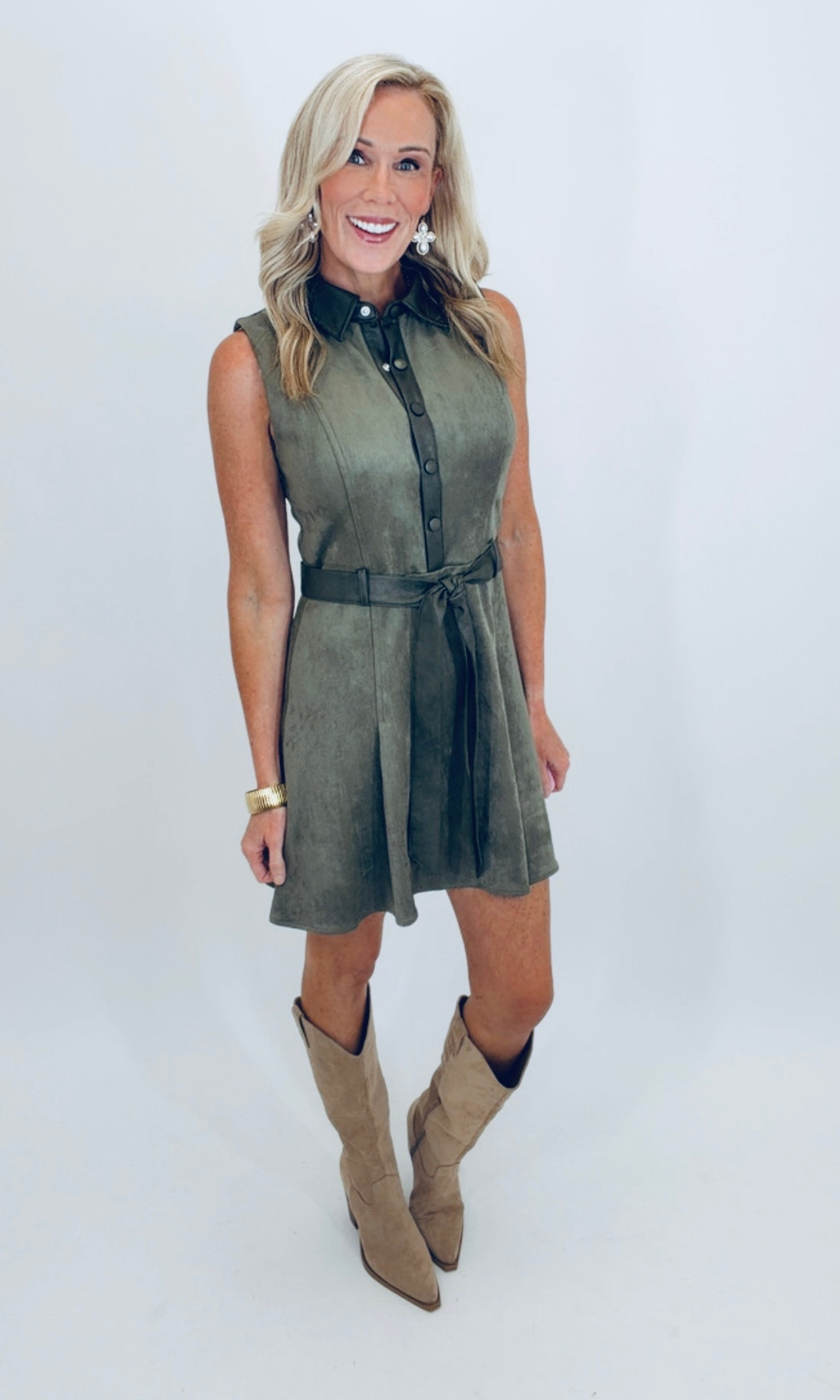 Sure Thing Dress (olive)