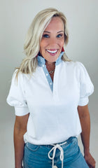 Prep Talk Top (white)