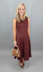 Suede to Order Dress (garnet)