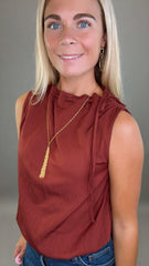 In a Cinch Top (burgundy)