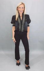 Radiant Ruffle Top (black)