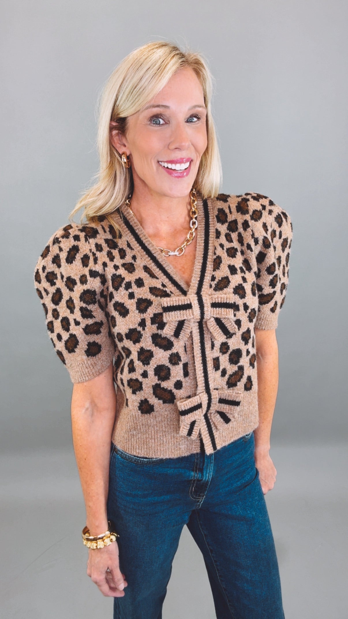 Kensington Bow Cardigan