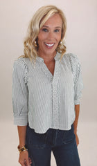 Fine Line Top (green)