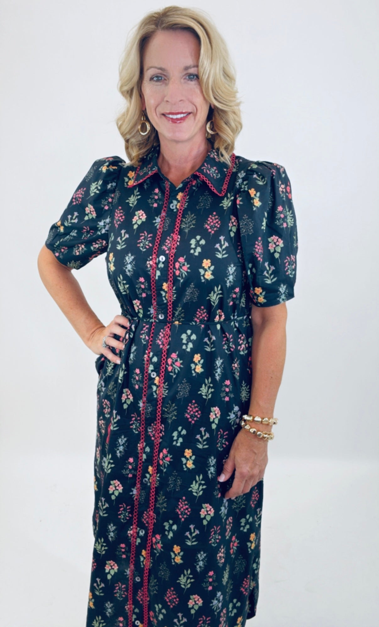 Midnight Bloom Midi