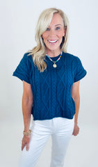 Casual Crush Cable Knit (navy)