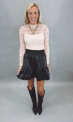 Lace Poise Top (beige)