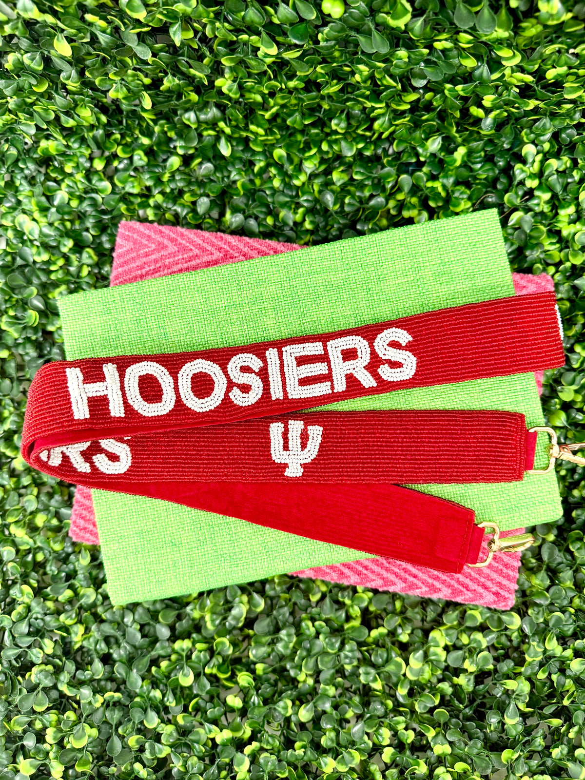 "Hoosiers" Bead Purse Strap