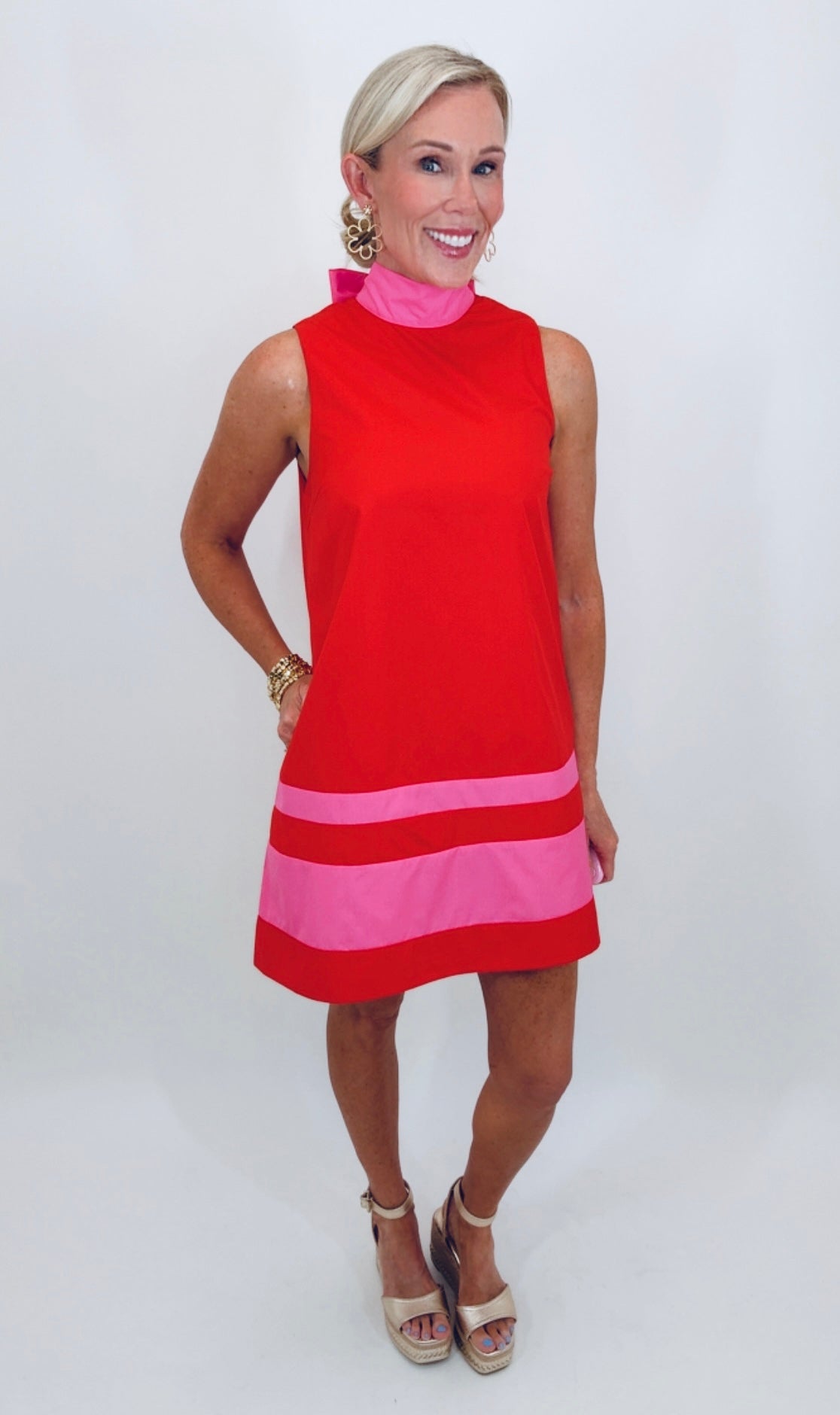 Tied & True Dress (red)