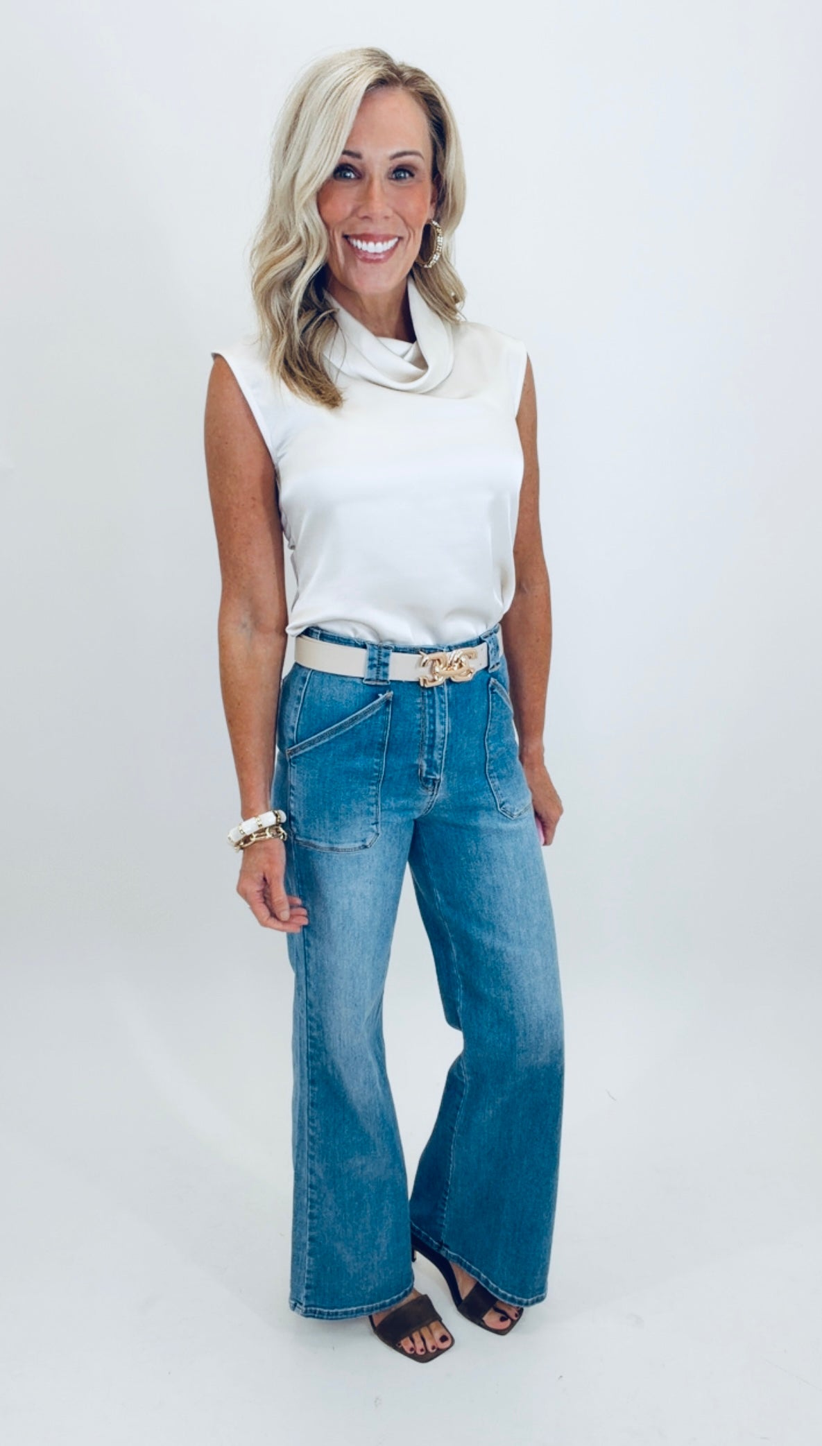Utility Pocket Flare Jean