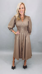 Midtown Zip Midi Dress