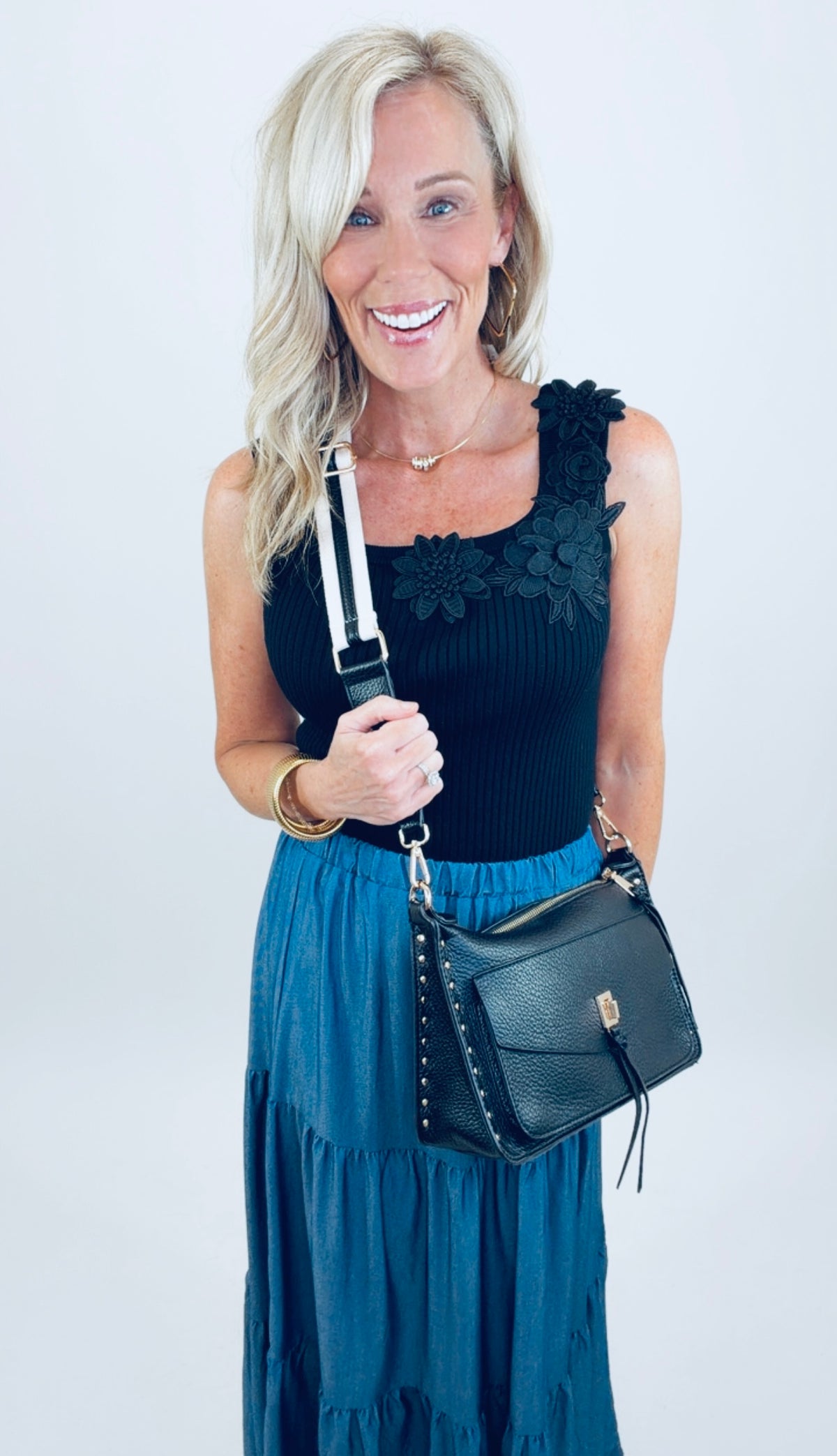 Petal Couture Tank (black)