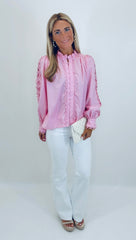 Graceful Details Blouse (lt pink)