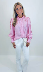 Graceful Details Blouse (lt pink)