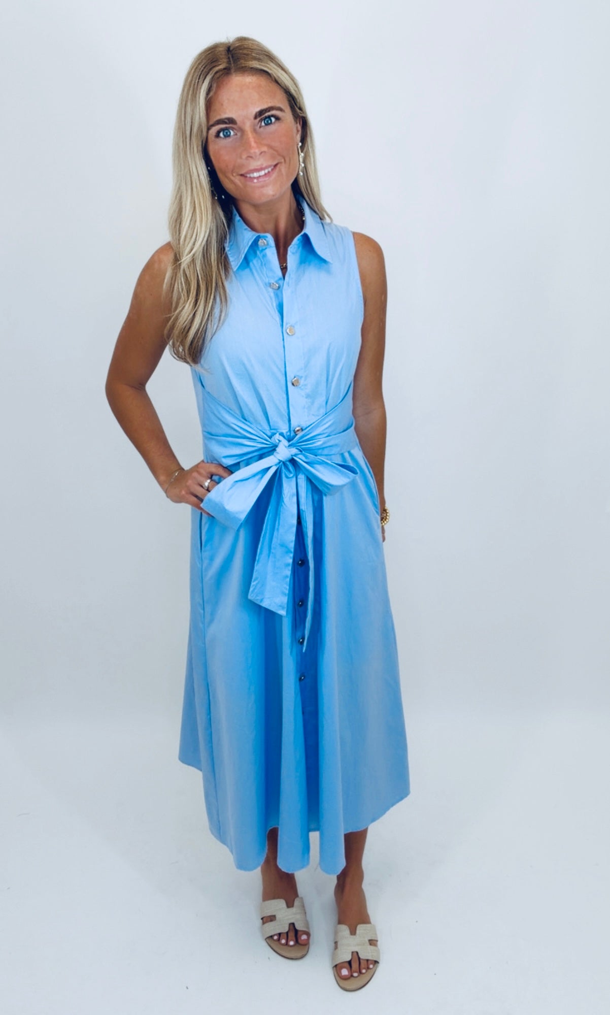 Perfectly Tied Midi Dress