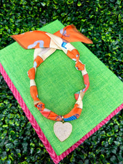 Sunset Spark Scarf Necklace