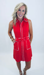 Prep Rally Dress (red)