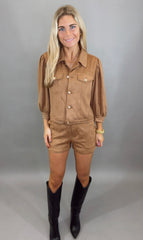 City Saddle Suede Jacket