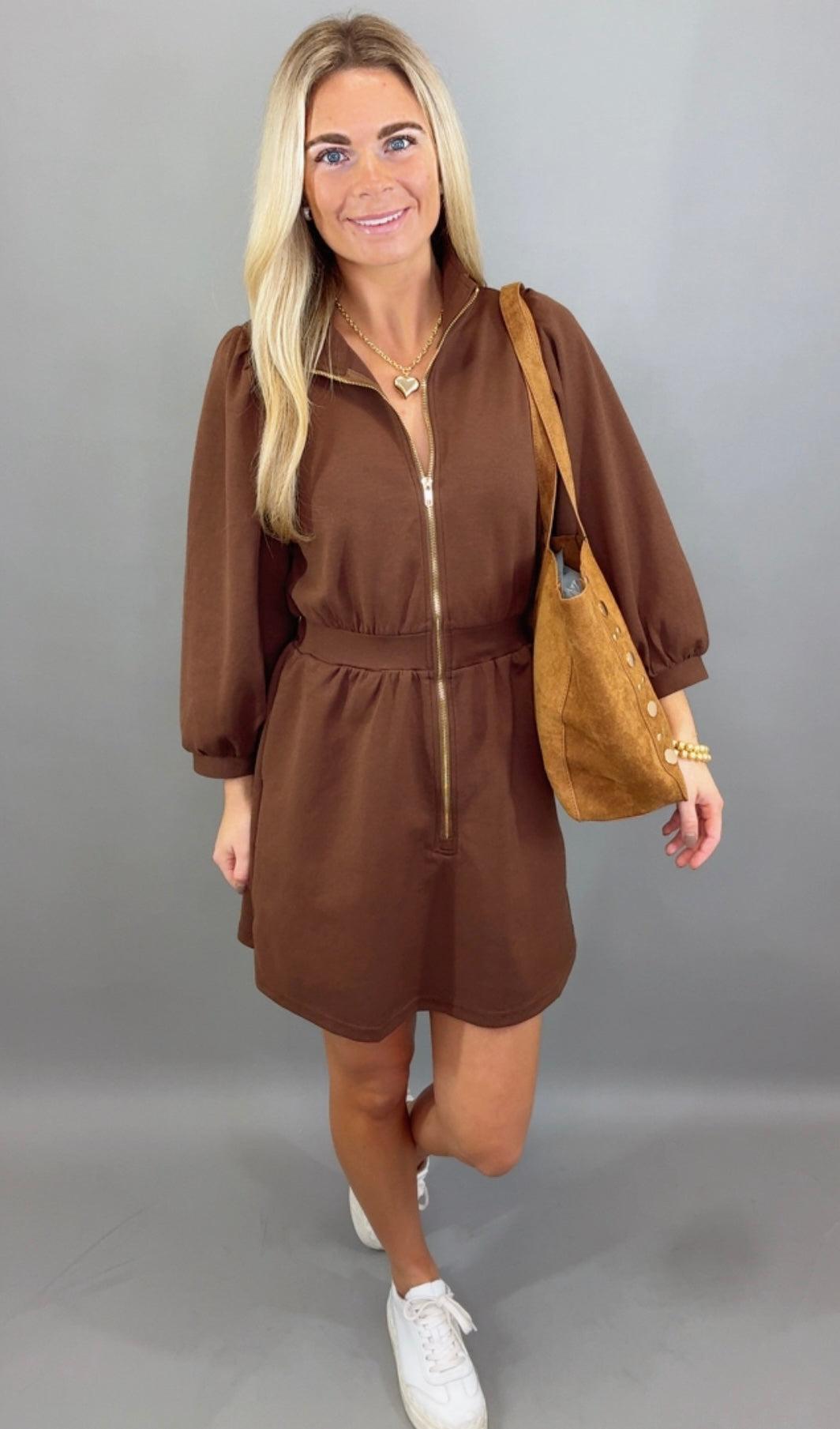 City Stroll Dress (brown)
