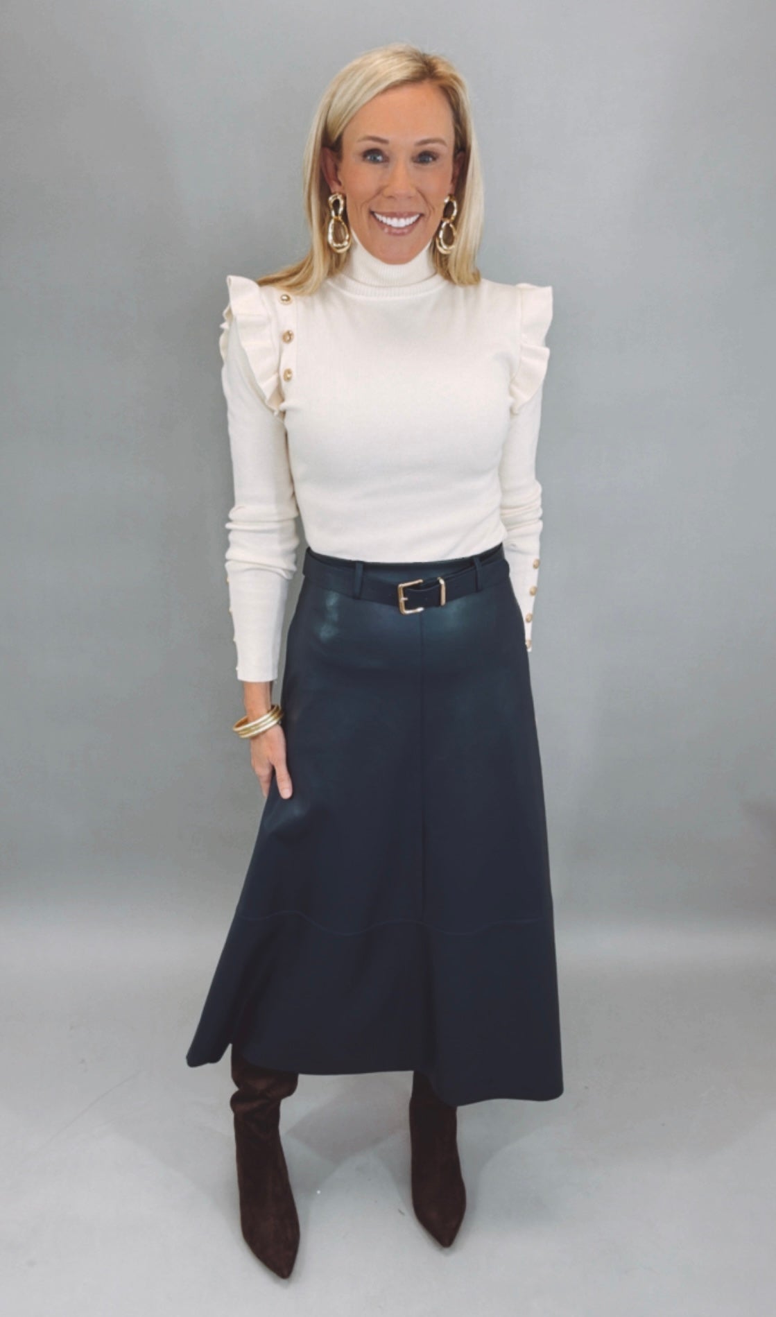 Harper Street Skirt (midnight blue)