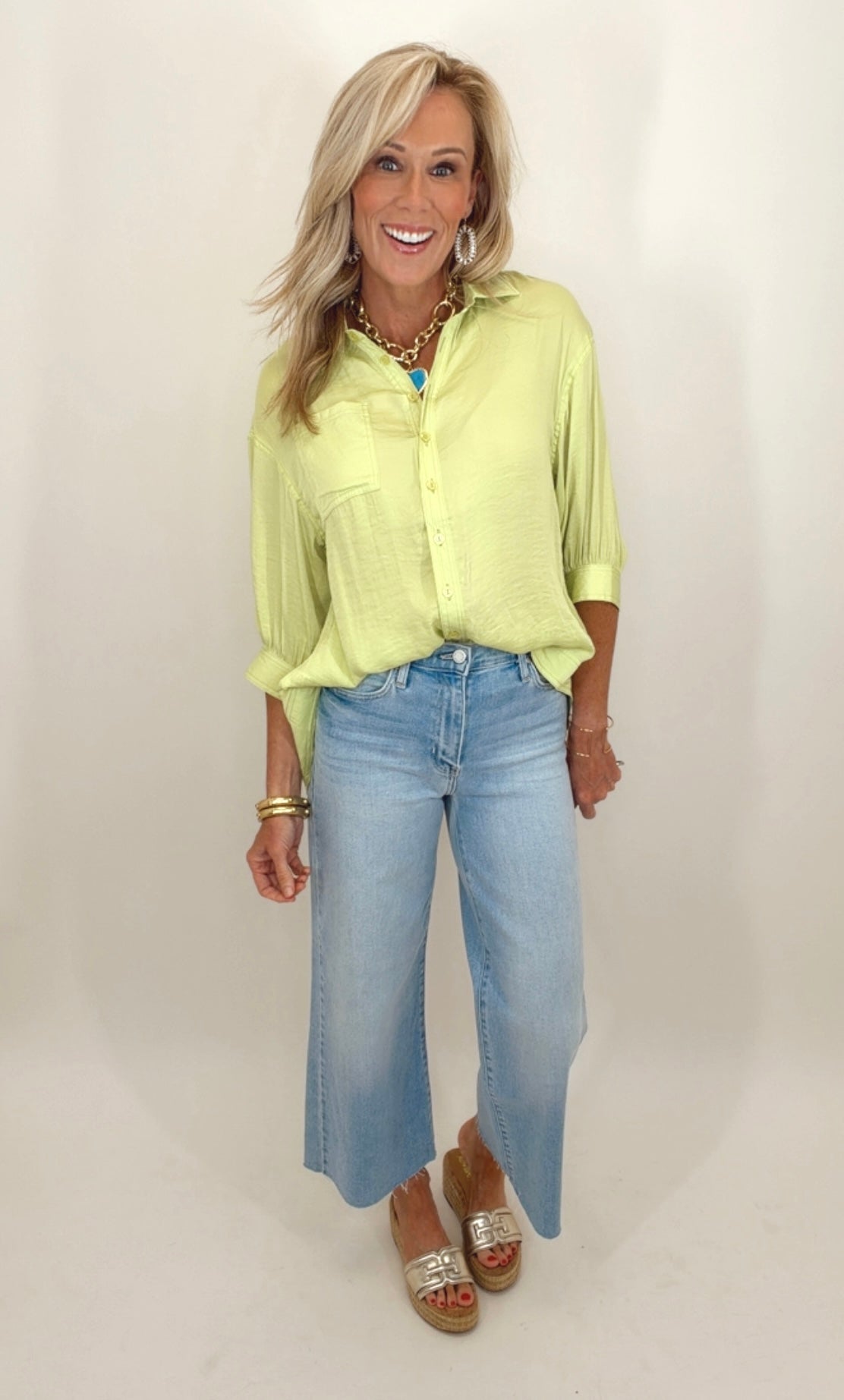 Brighter Days Blouse (lime)