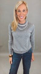 Luxe Gem Sweater (grey)