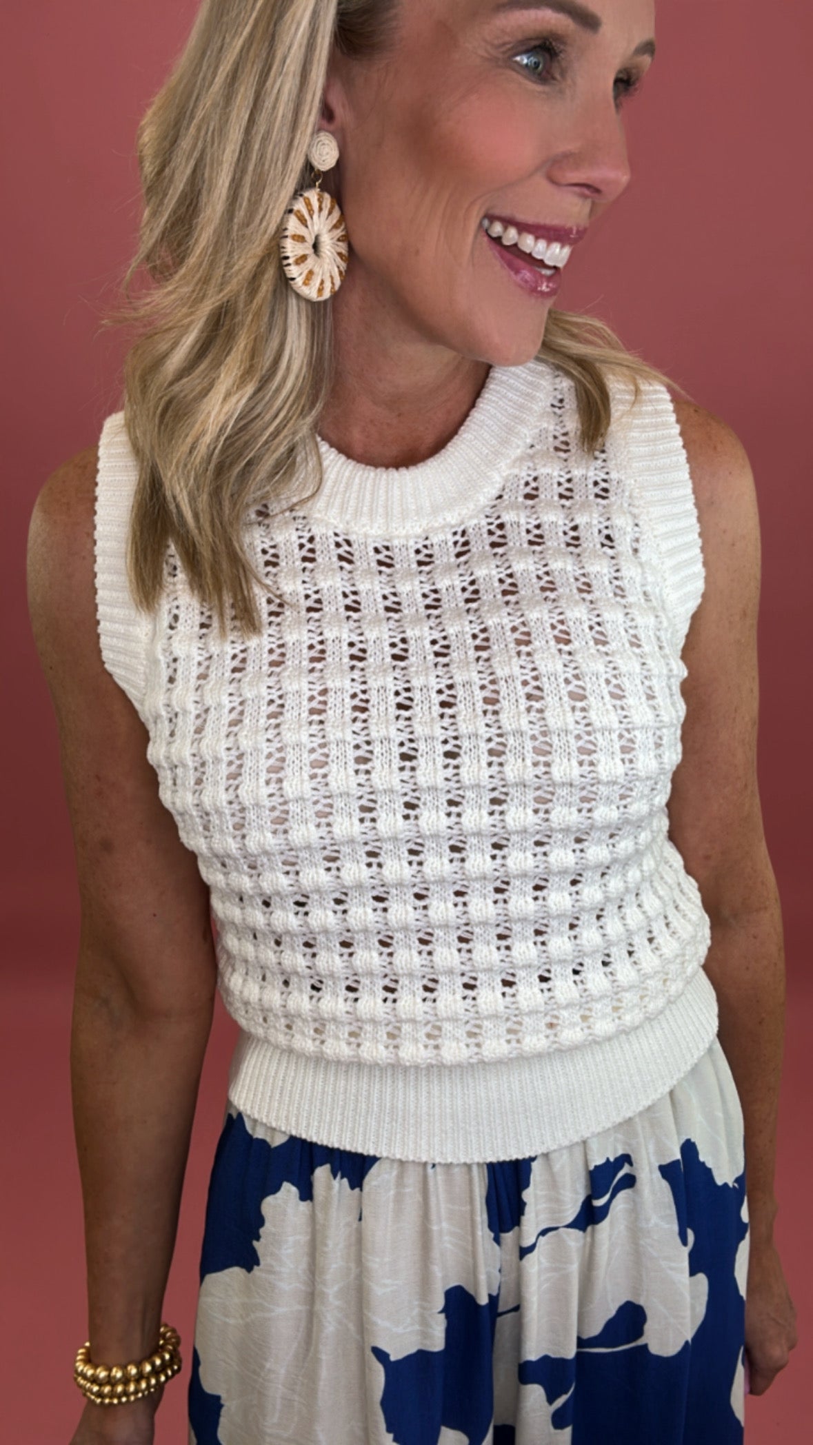 Sweet Eyelet Sweater