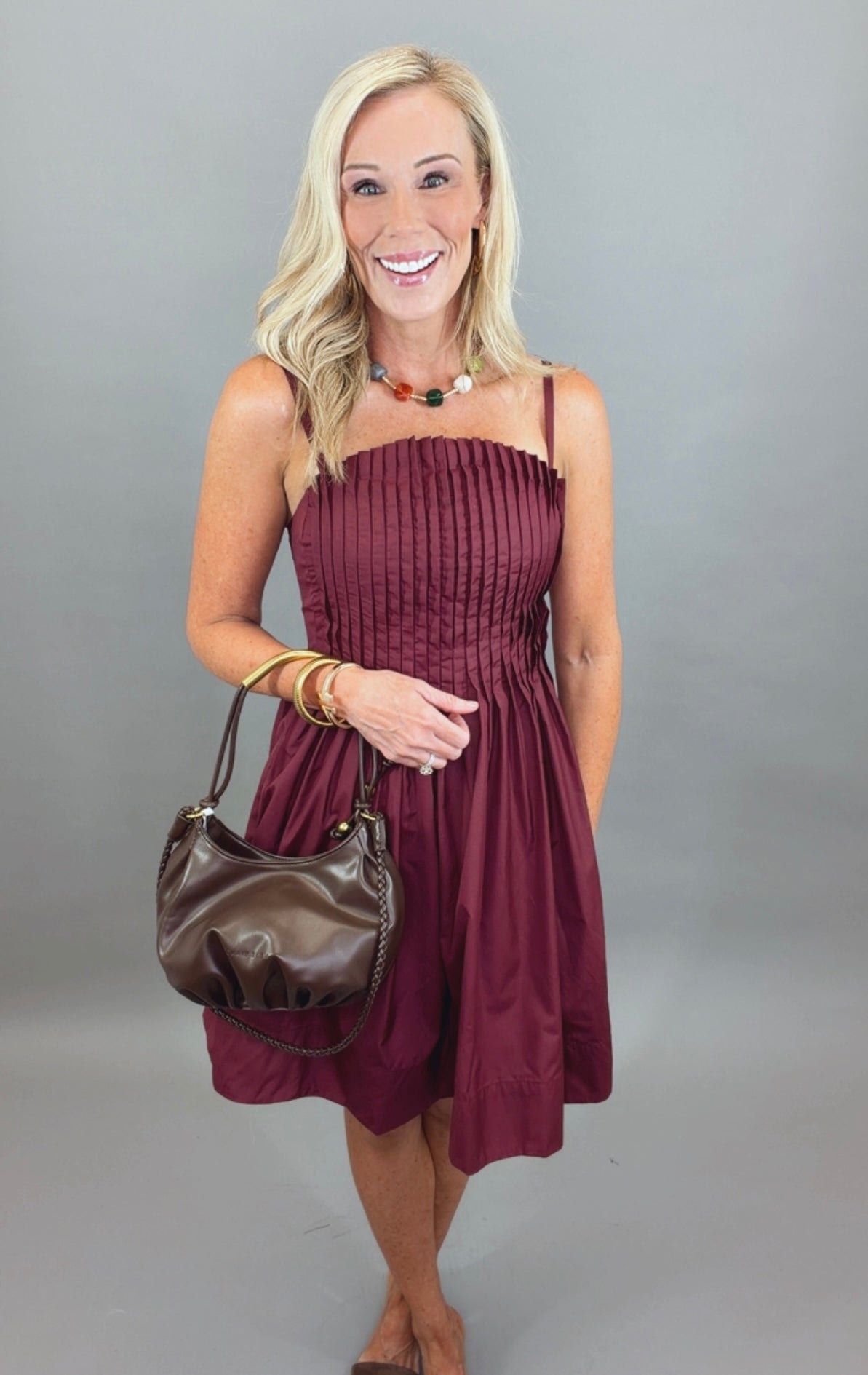 Larkin Dress (merlot)