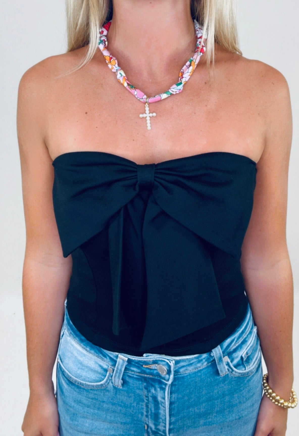 Big Deal Bow Top (black)
