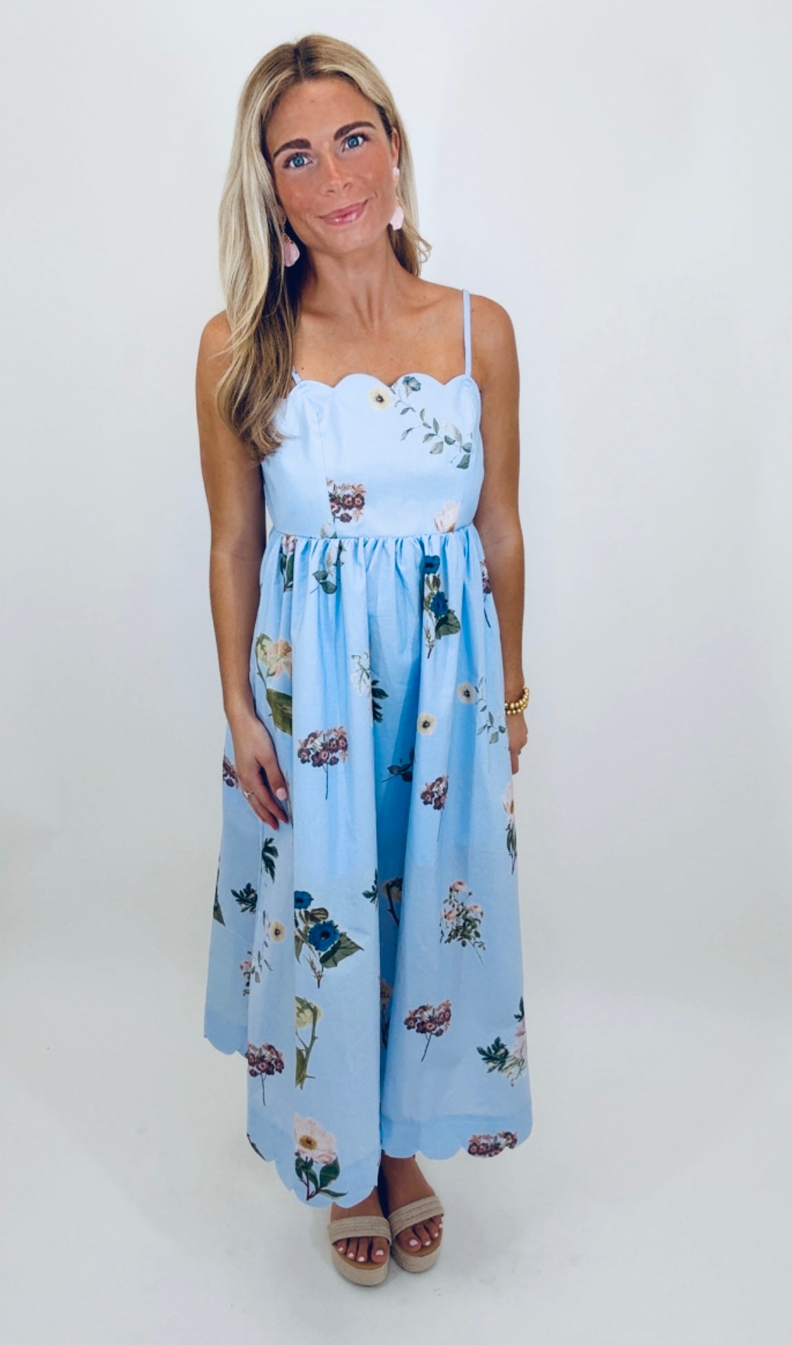 Petals & Plans Midi Dress