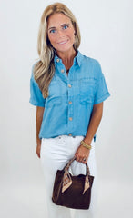 Chambray All Day Top