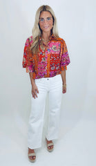 Mid RIse Wide Leg Jean (off white)