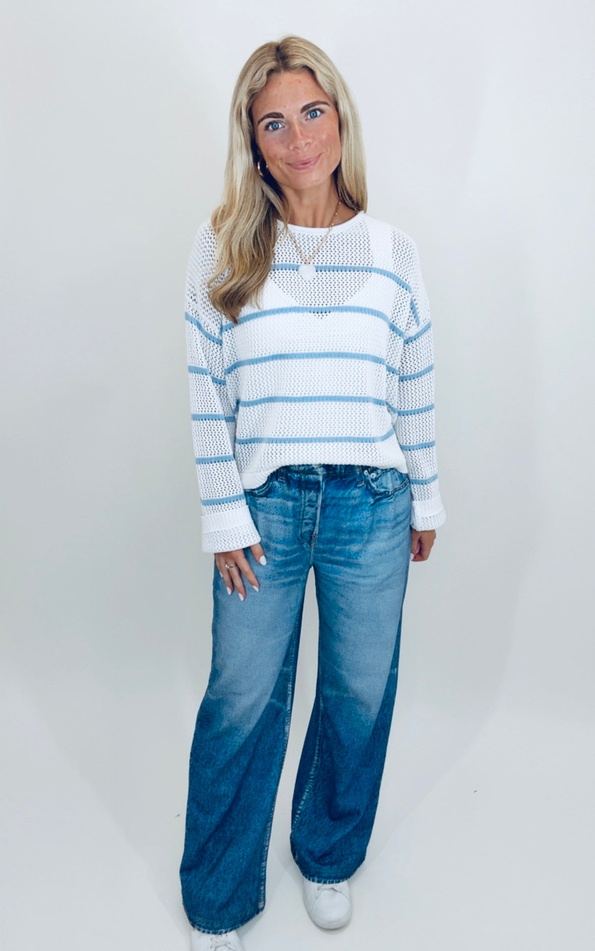French Terry Denim Pant