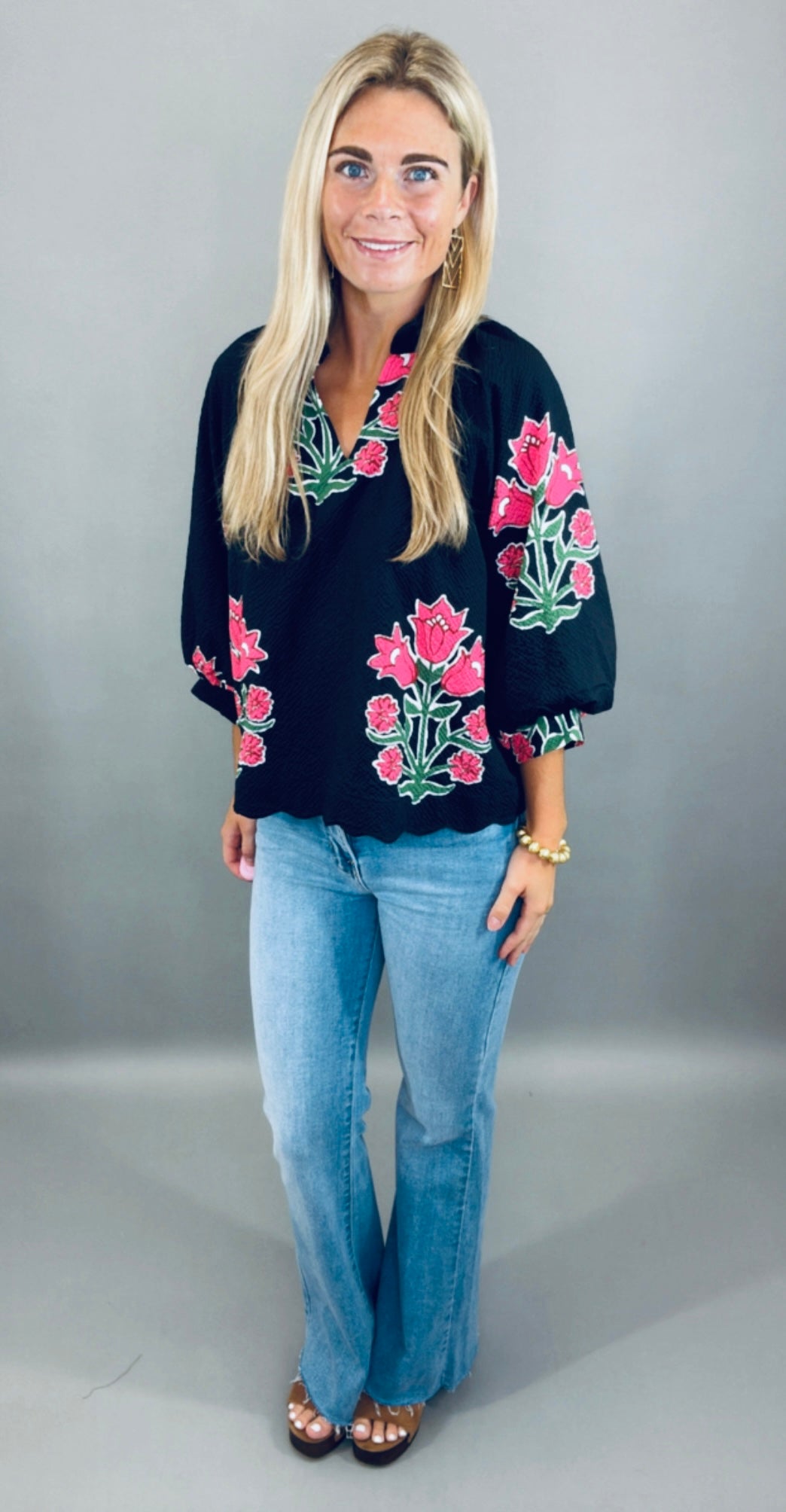 Bloom Haven Top (black)