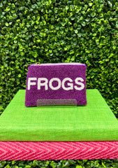 Frogs Beaded Pouch