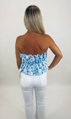 Blue Palmetto Top