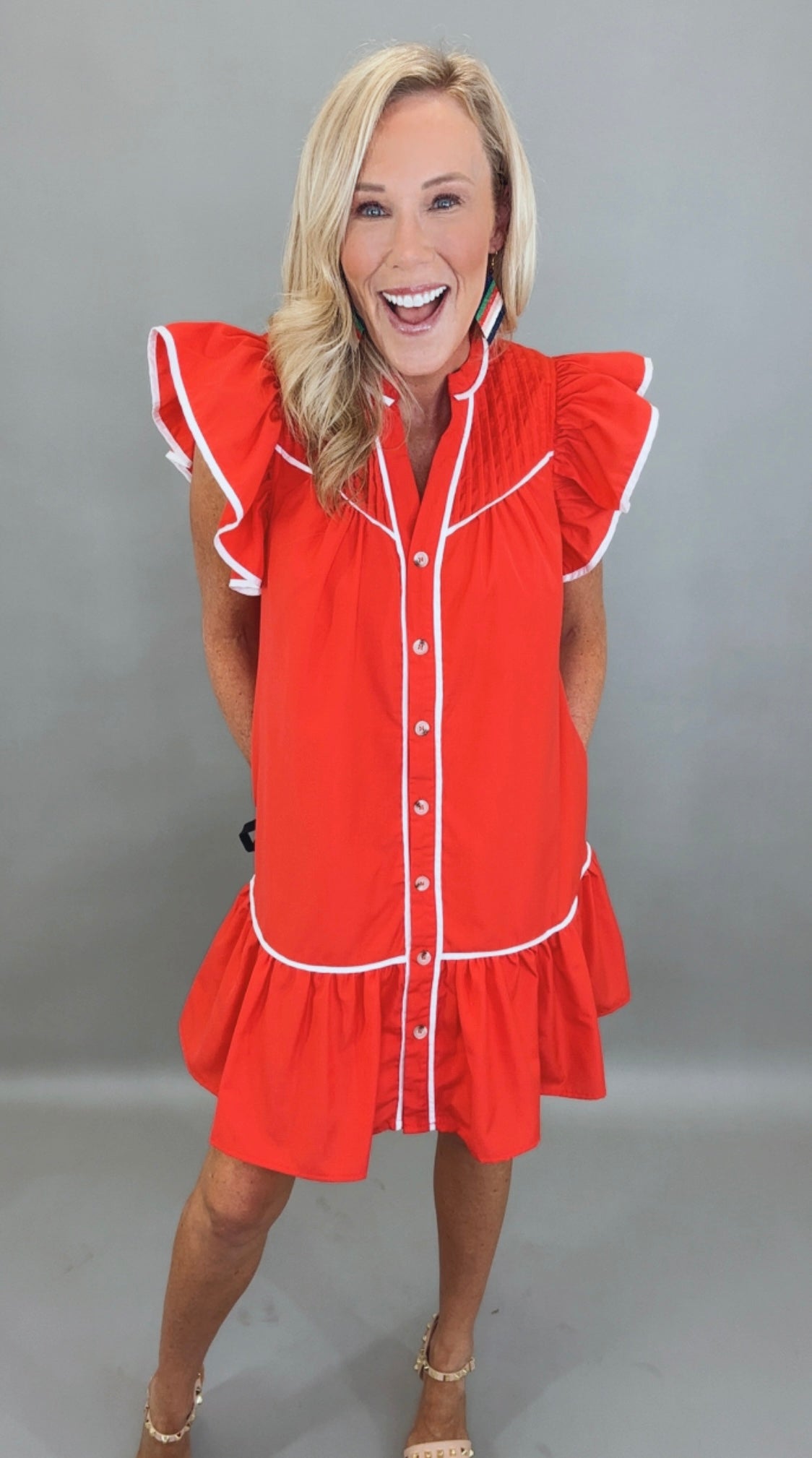 Sawyer Dress (red)