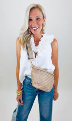 Woven Bum Bag (taupe)
