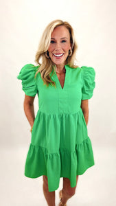 The Rhodes Dress (green)
