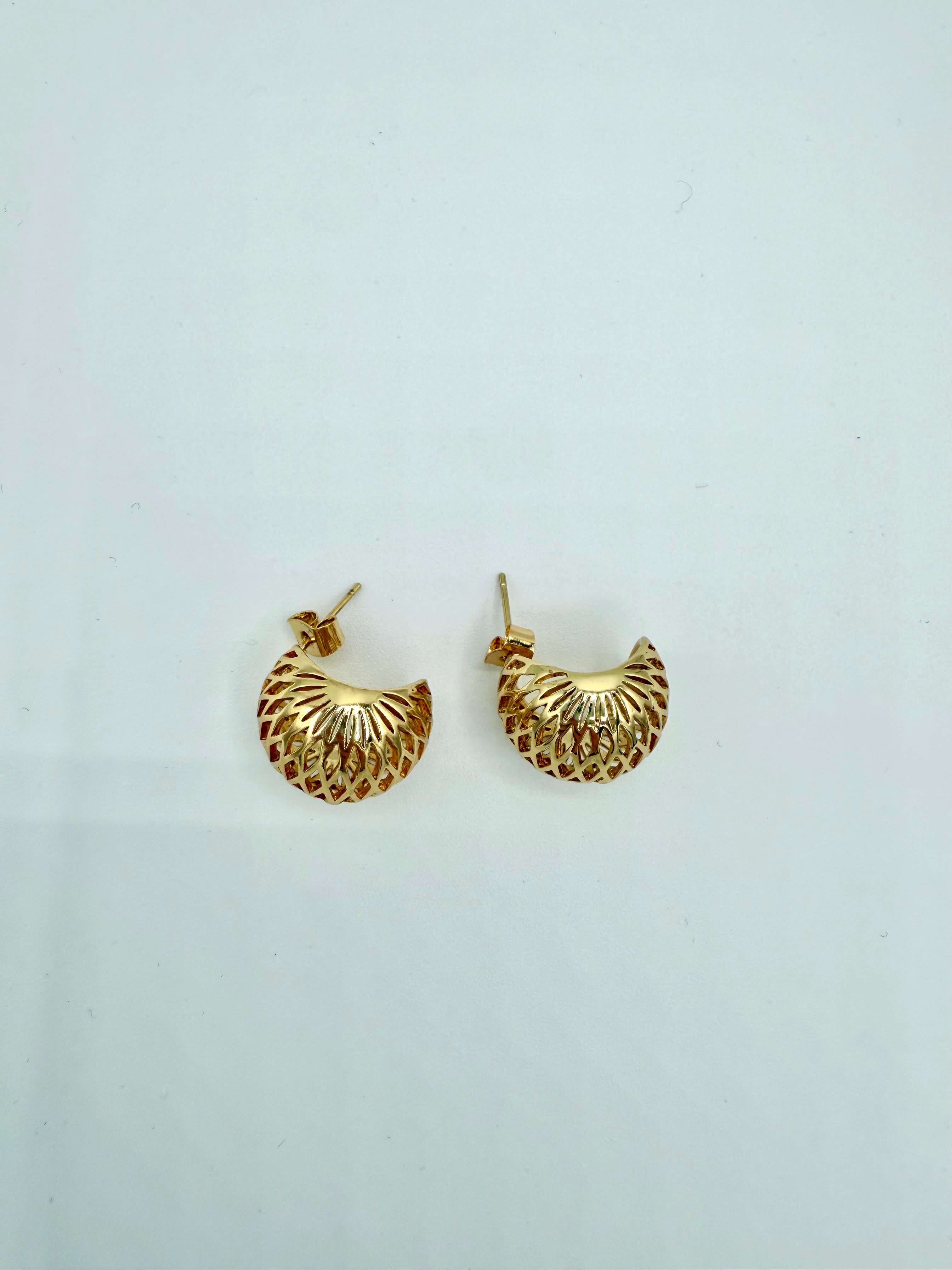 gold dipped stud earring