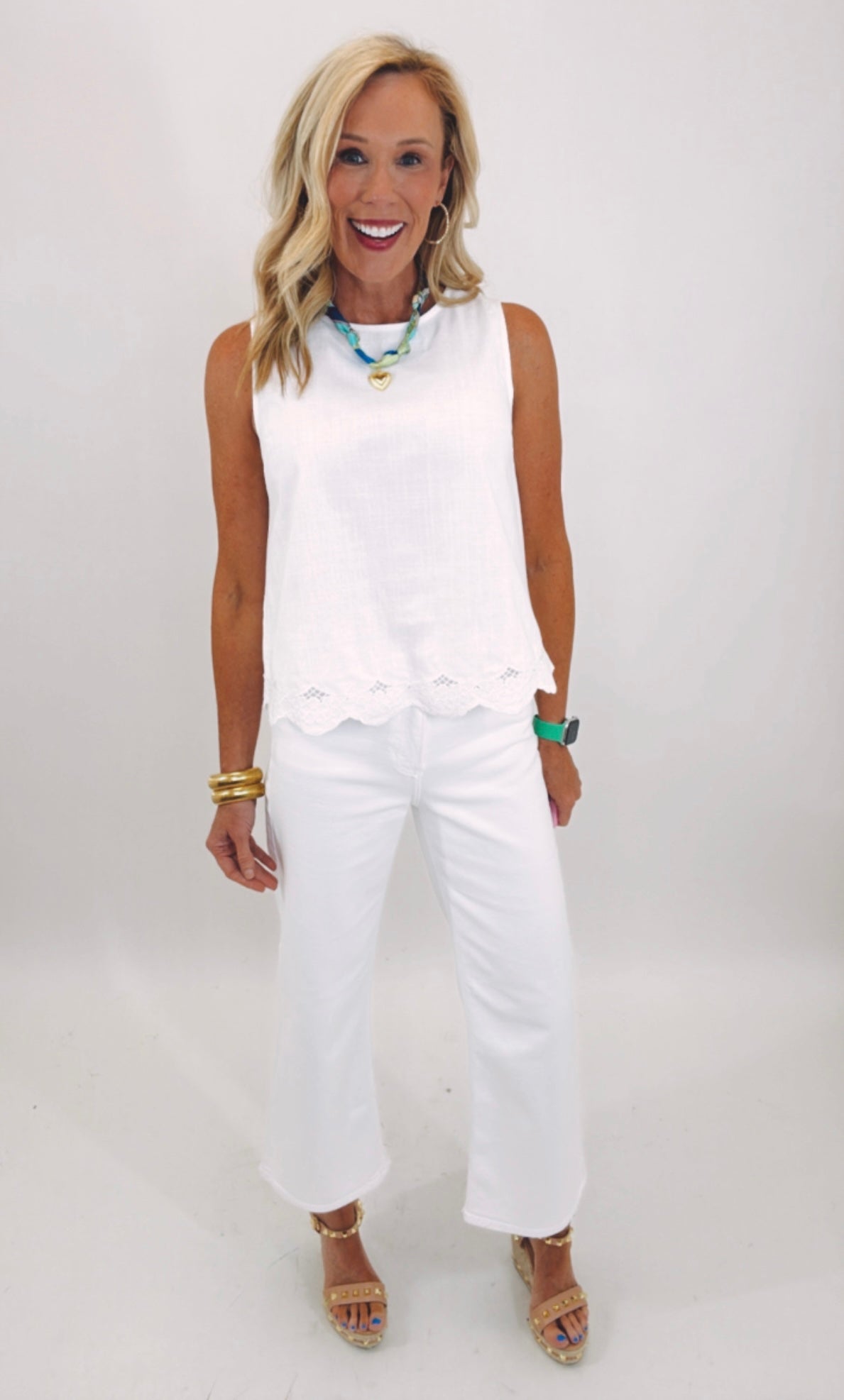 Petal Hem Tank (white)