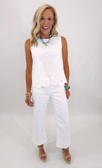 Petal Hem Tank (white)