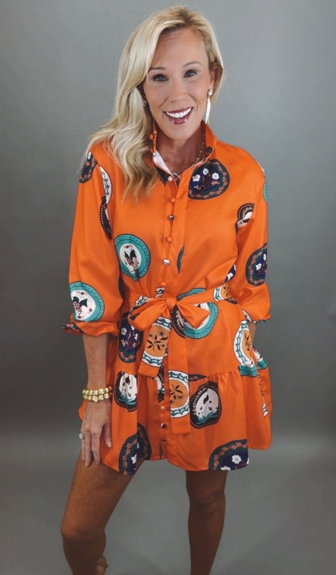 Autumn Medallion Dress