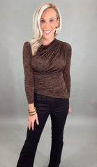 Dotted Delight Top (brown)