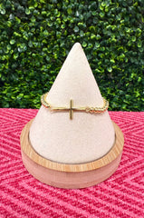 Curve Cross Bracelet