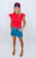 Frill Factor Tee (red)