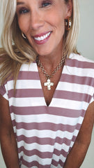 Toggle Cross Necklace