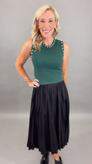 Pearly Sweater Tank (hunter green)