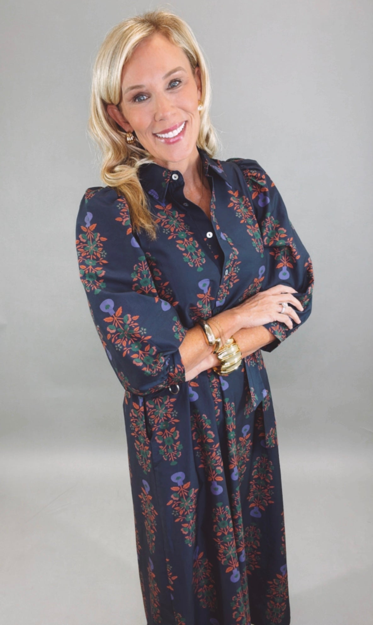 Storyline Midi Dress (navy)