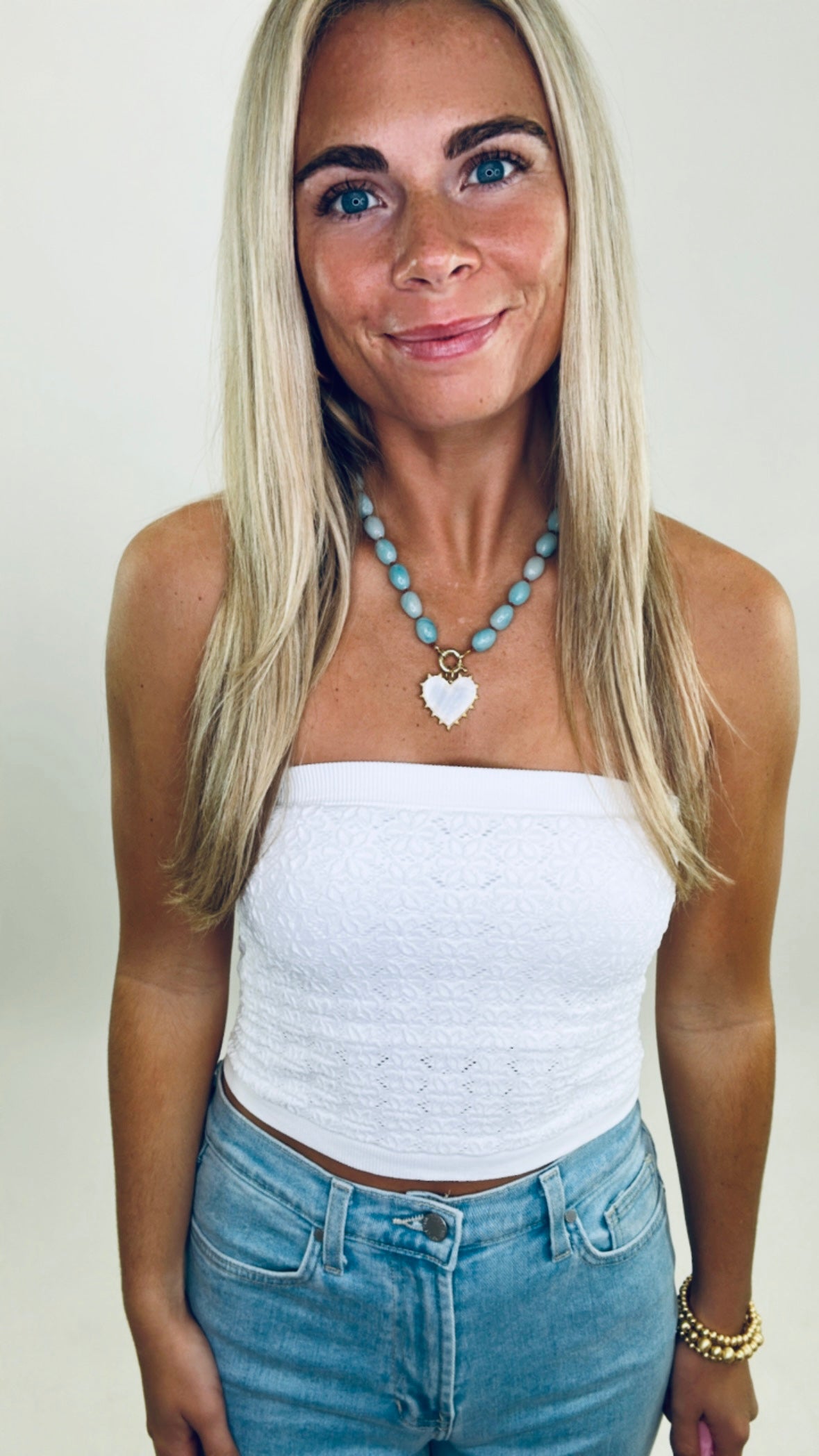Floral Fantasy Lace Tube Top