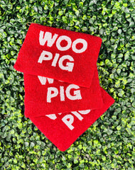 Woo Pig Beaded Pouch